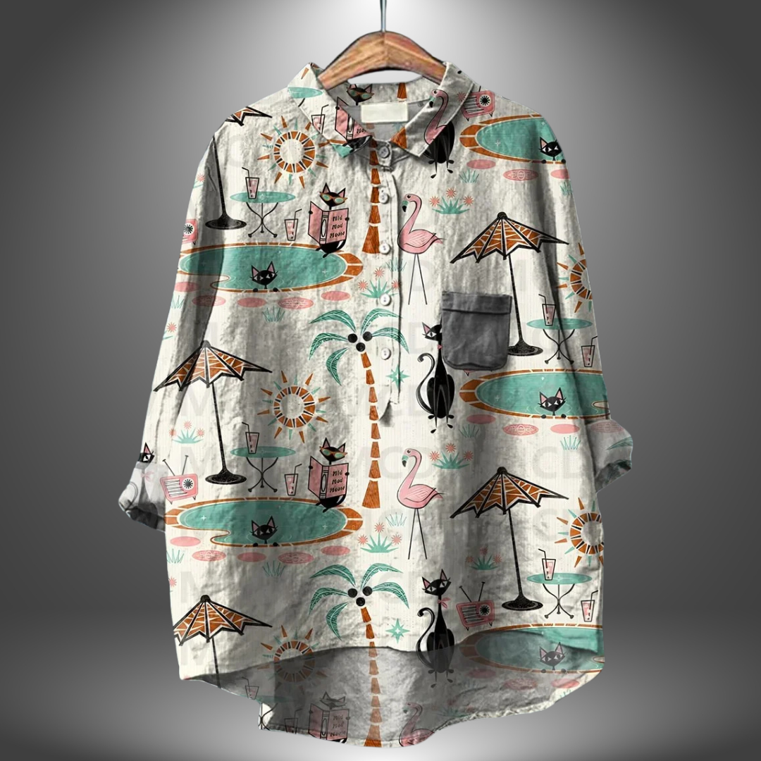 Camicia Floreale Oversize
