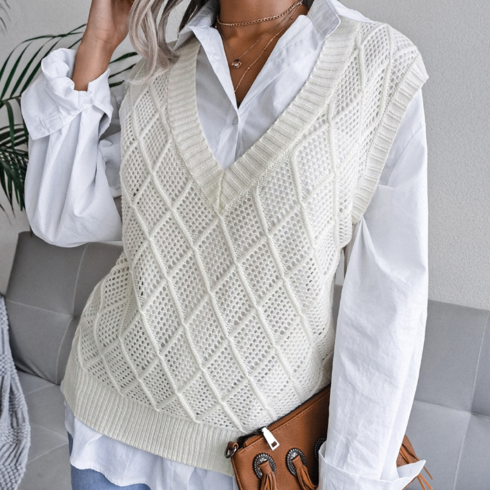Gilet a Maglia | Senza Maniche | Elegante e Versatile