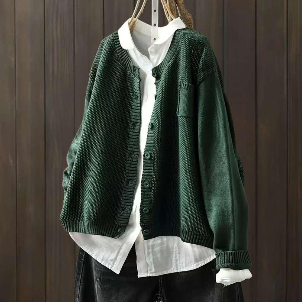 Cardigan Oversize con Bottoni | Caldo | Versatile e Comodo