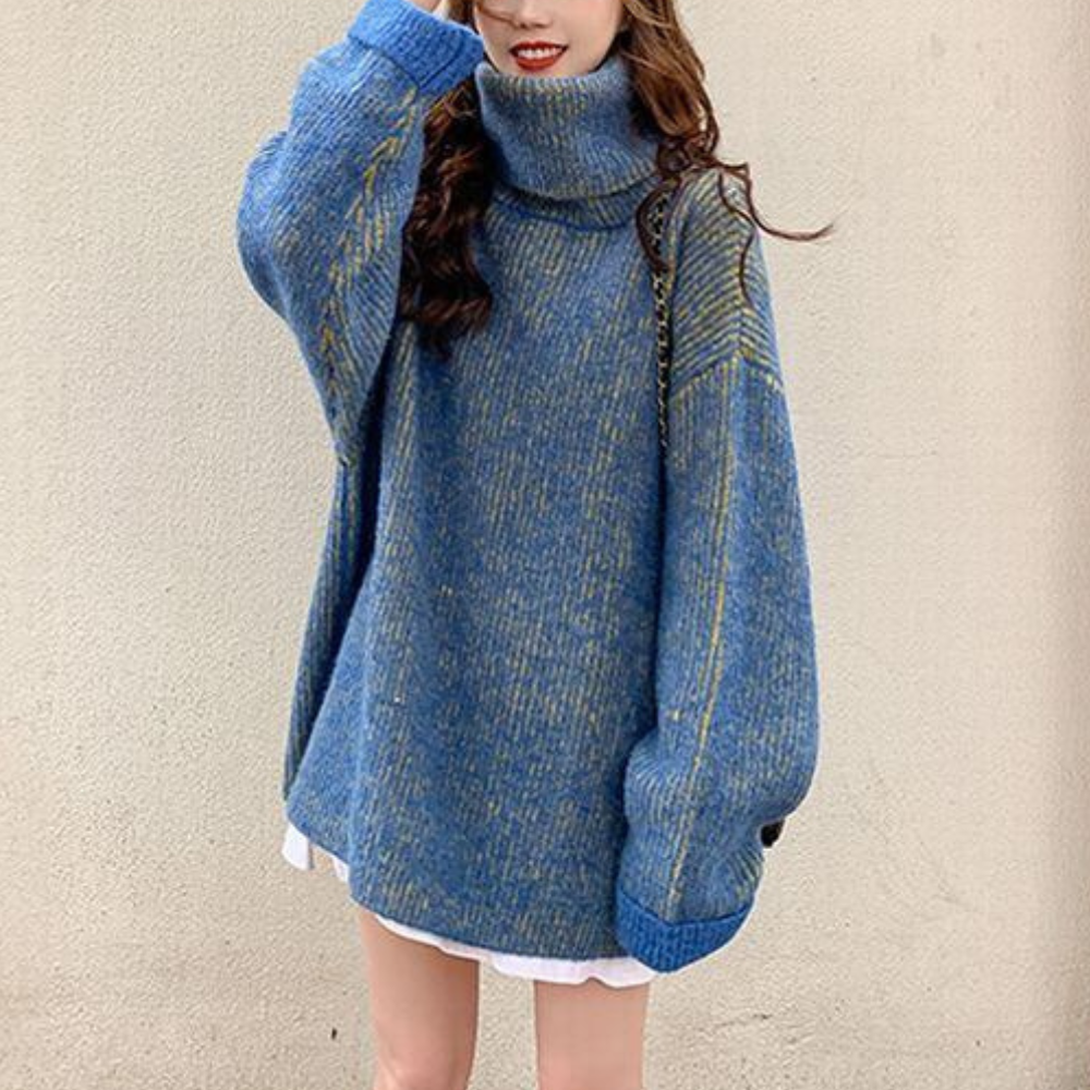 Maglione Oversize | Collo Alto | Caldo & Minimalista