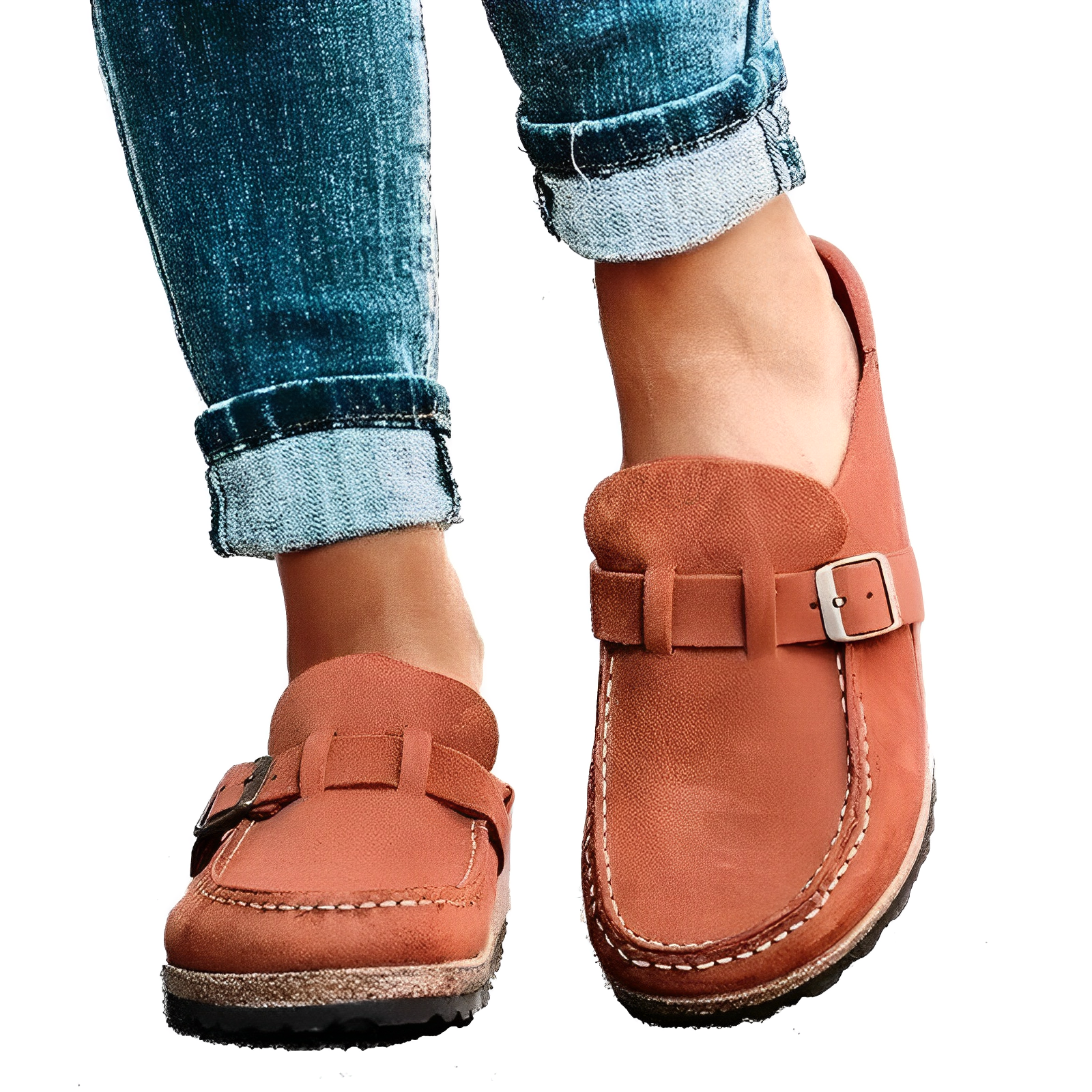 Mocassini Slip-on Donna | Con Fibbia Laterale | Comodi e Casual Chic