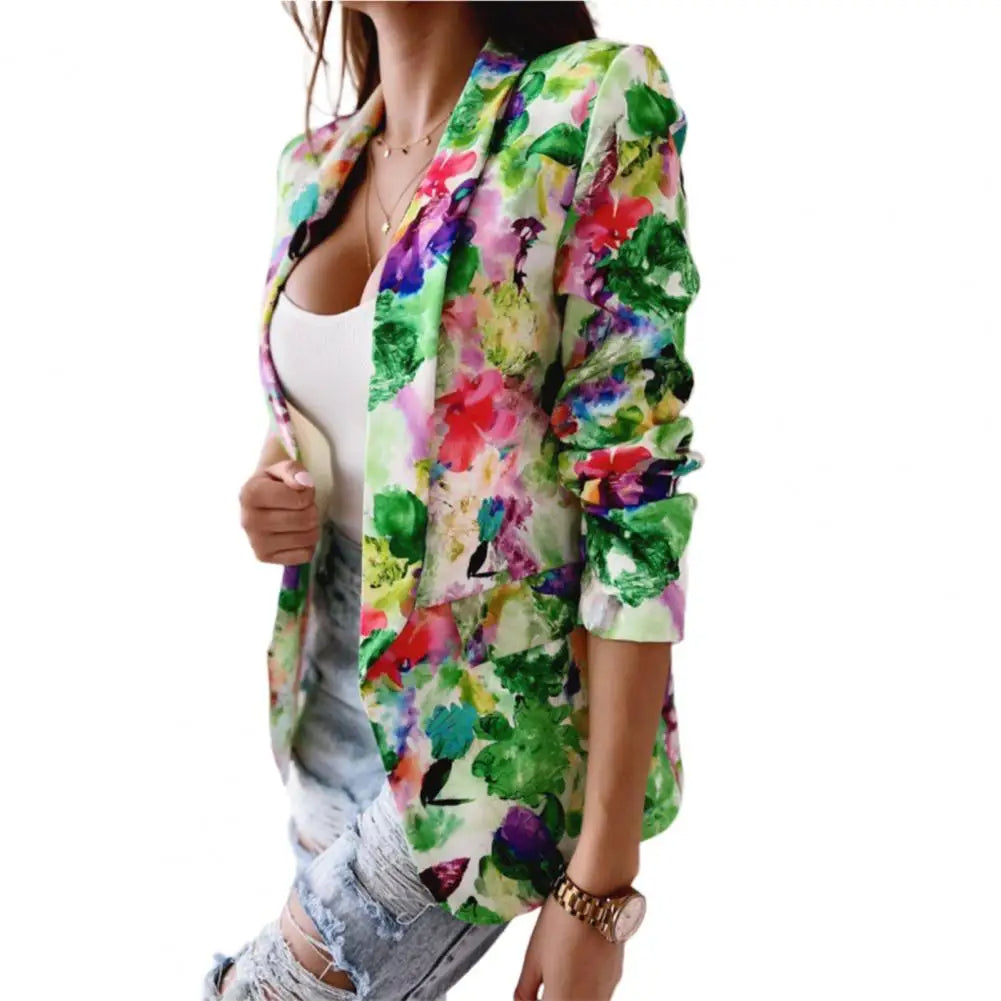 Blazer Floreale | Poliestere | Stile Leggero e Colorato