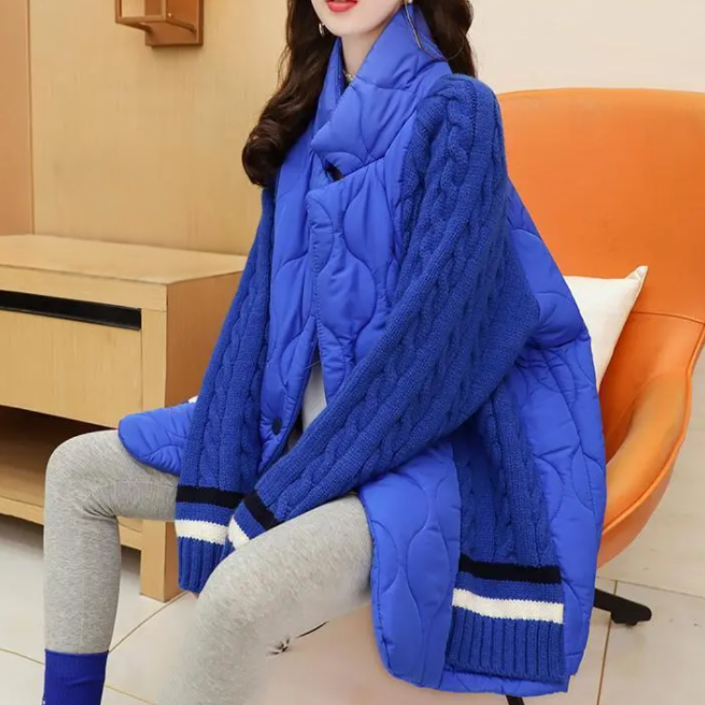 Giacca in Maglia e Trapuntata | Calda | Elegante e Versatile