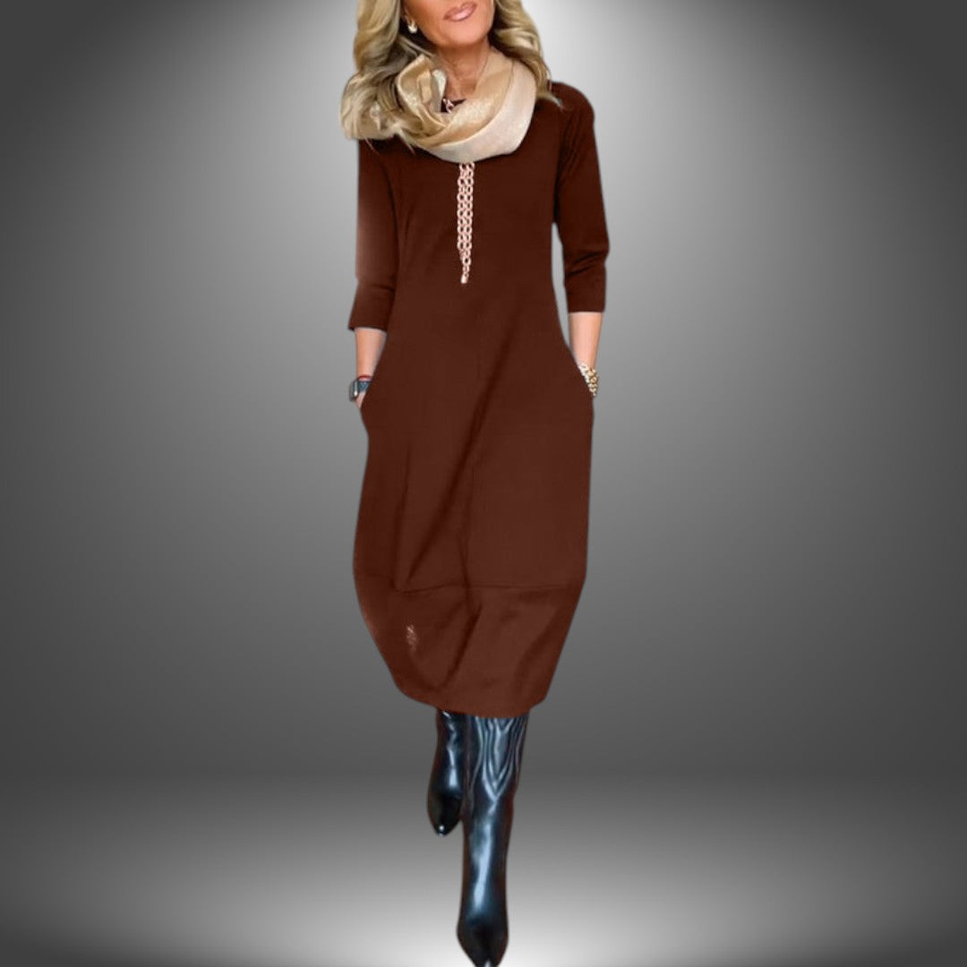 Vestito con Zip Elegante
