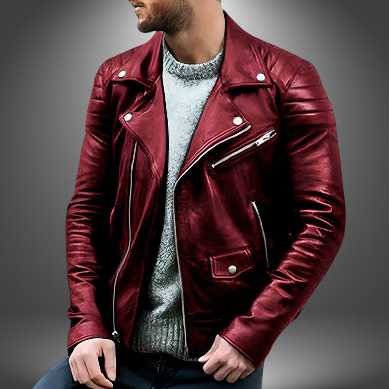 Giacca Biker in Ecopelle