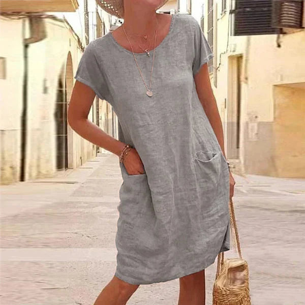 Abito Corto in Lino