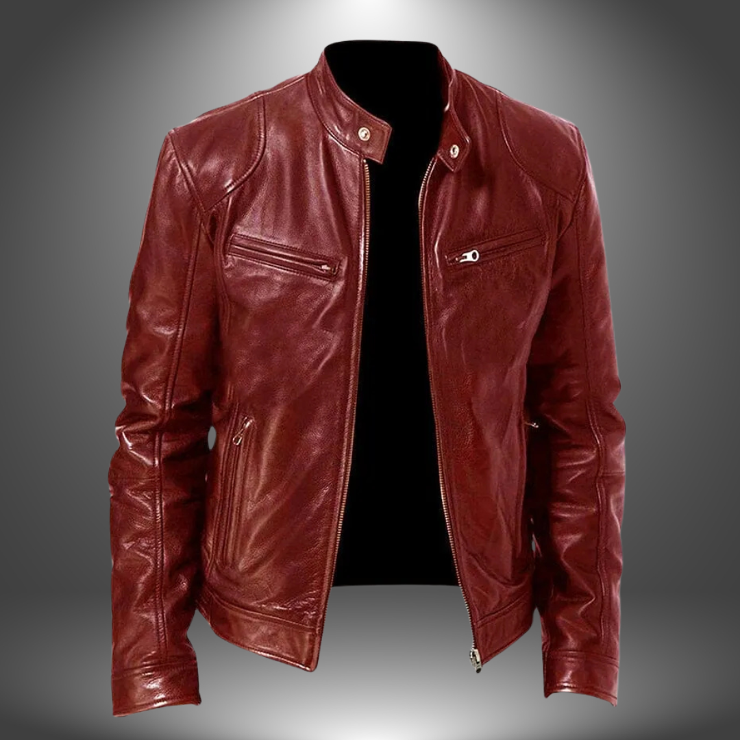 Giacca Biker Effetto Pelle