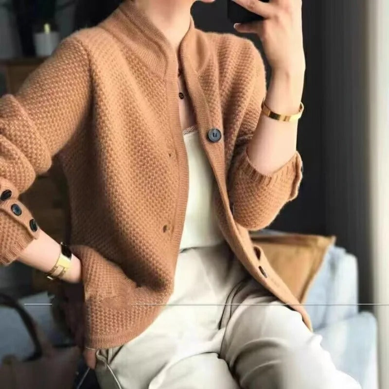 Cardigan Elegante | Maglia Lavorata | Caldo & Sofisticato