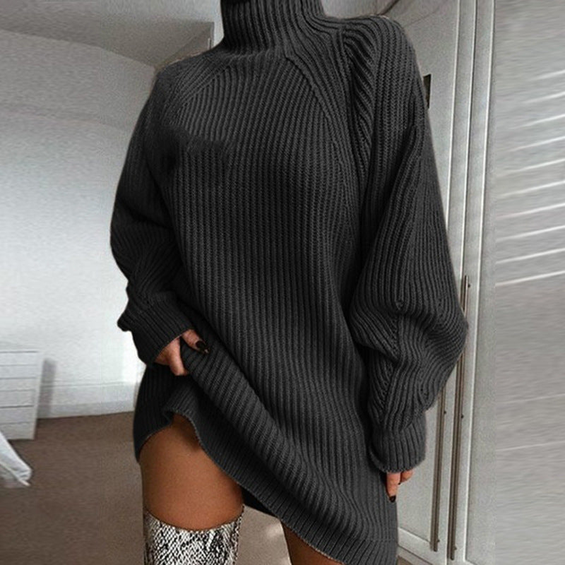 Maglione oversize a collo alto