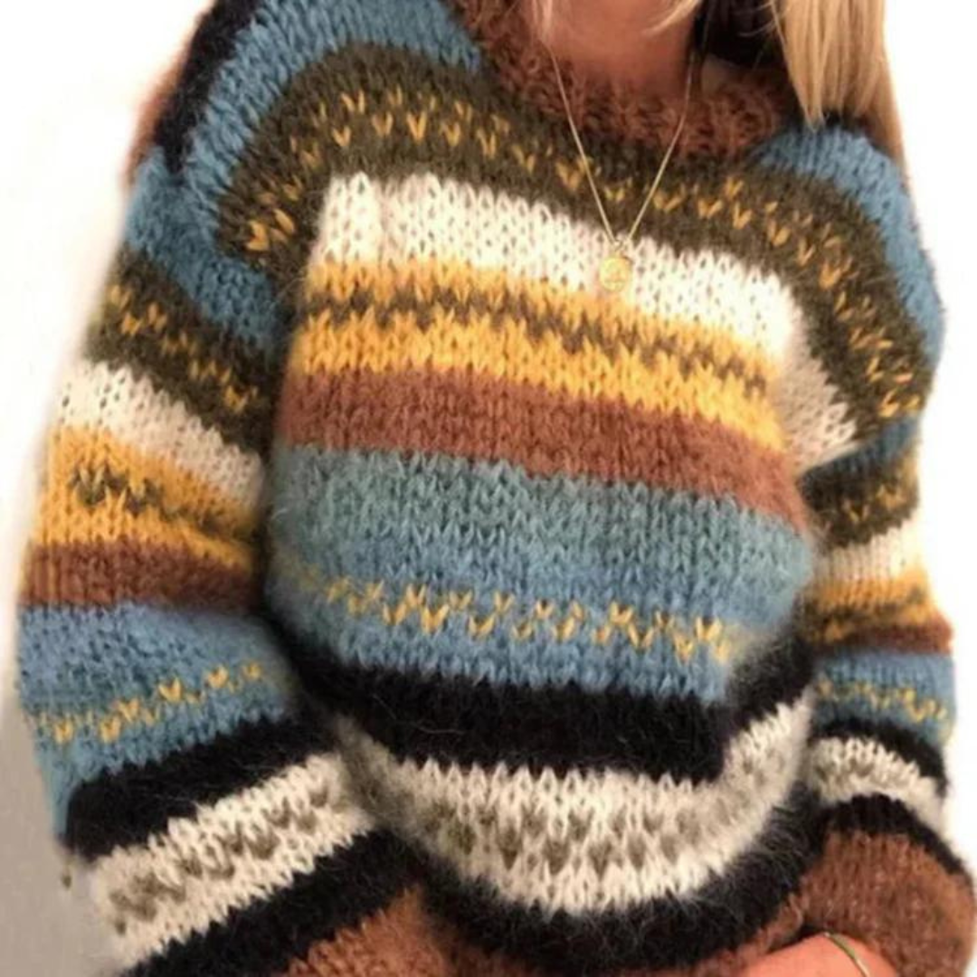 Maglione a Righe | Invernale | Morbido e Caldo
