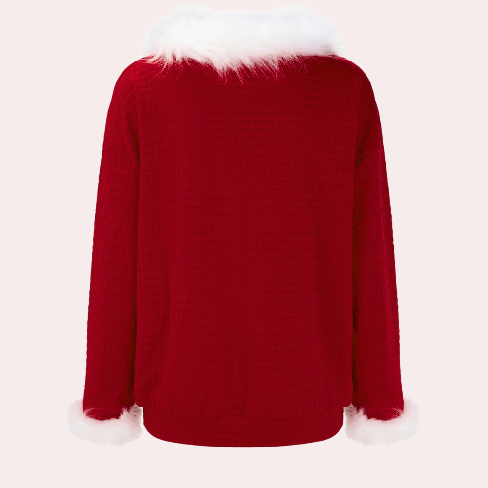 Maglione Natalizio | Dettagli in Peluche | Caldo & Festoso
