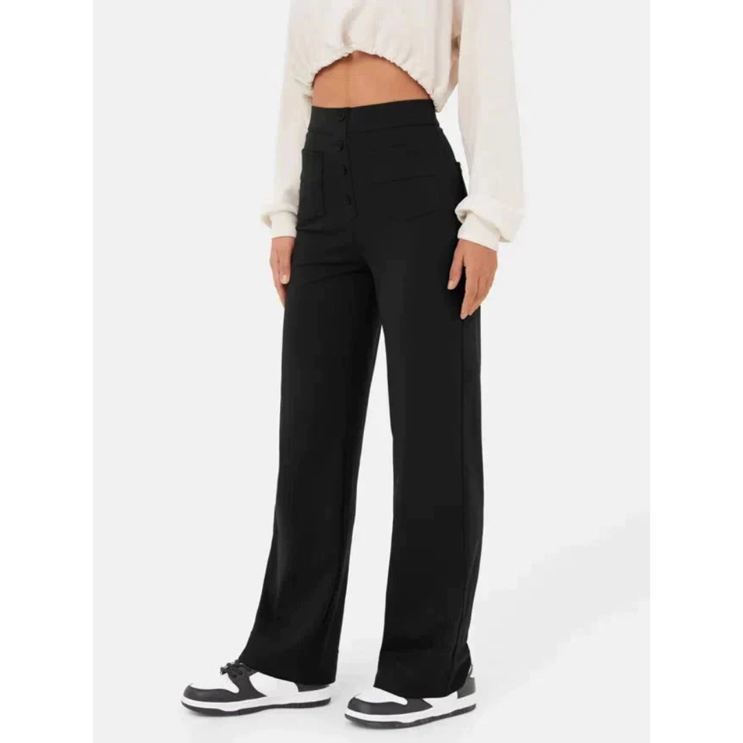 Pantaloni a Vita Alta | Taglio Dritto | Stile Casual e Versatile