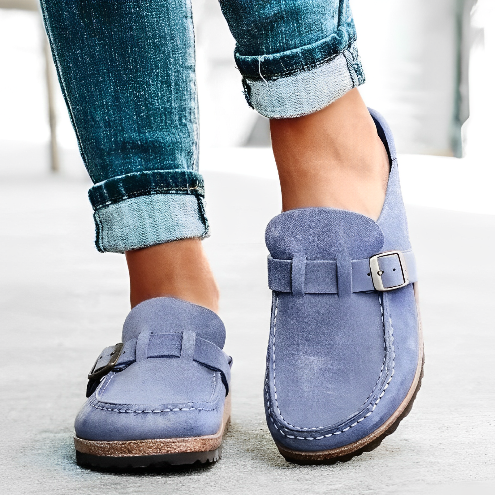 Mocassini Slip-on Donna | Con Fibbia Laterale | Comodi e Casual Chic