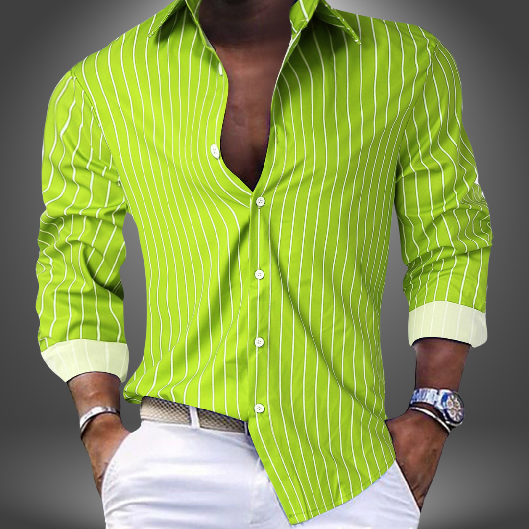 Camicia a Righe Slim Fit