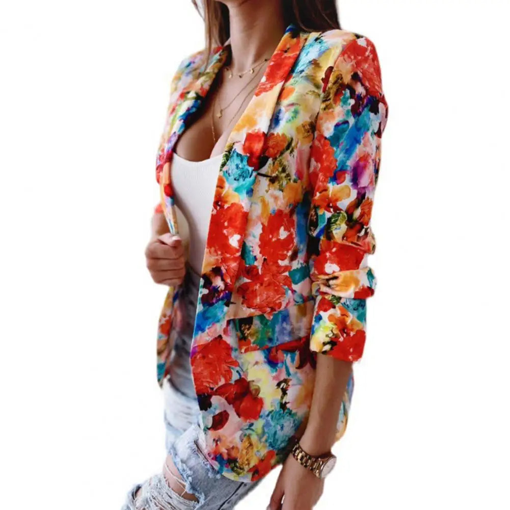 Blazer Floreale | Poliestere | Stile Leggero e Colorato