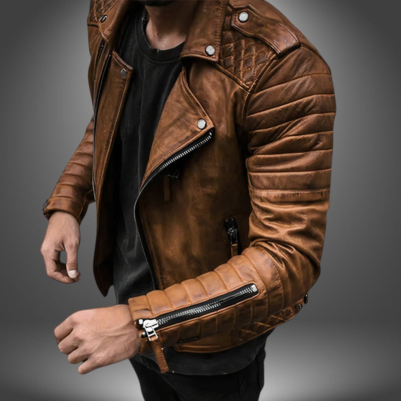 Giacca Biker in Ecopelle