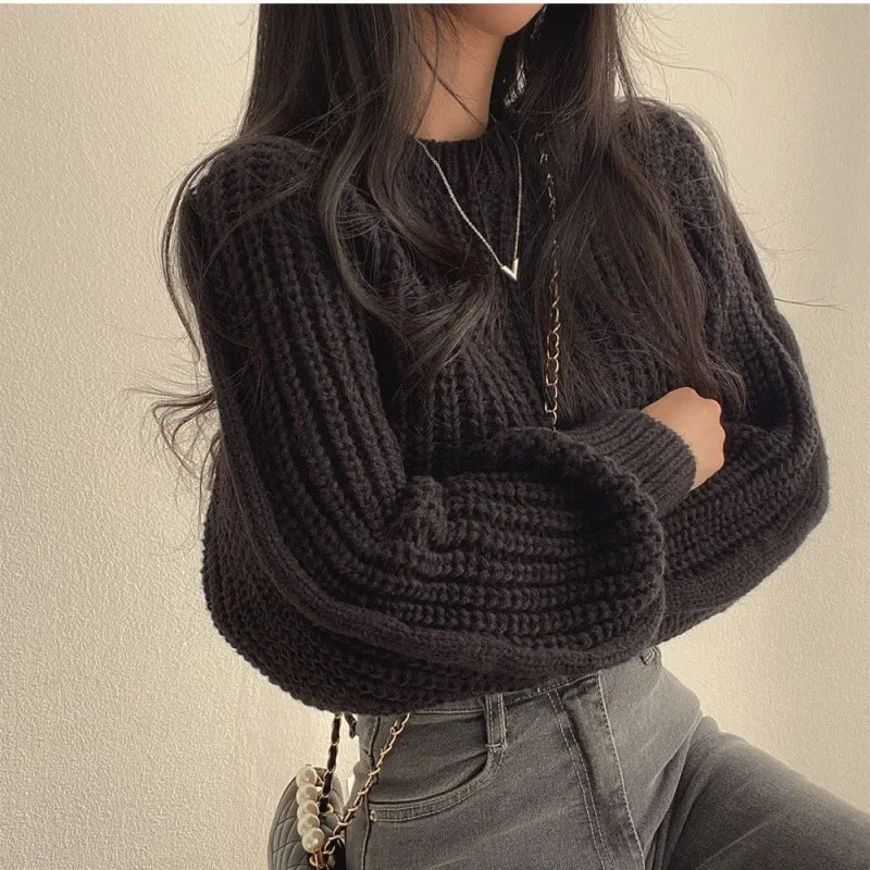 Maglione a Maglia Grossa | Stile Cozy & Chic | Perfetto per Look Invernali Trendy