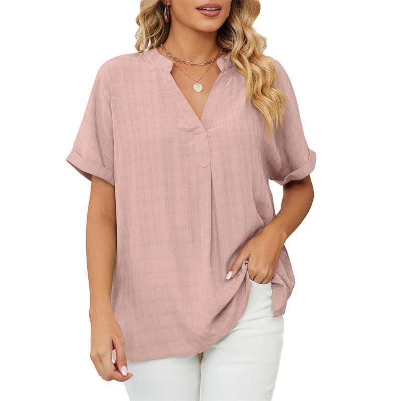 Blusa con Colletto Coreano