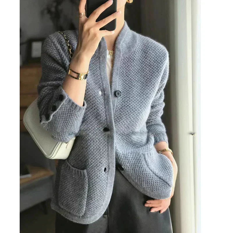 Blazer in Maglia Strutturata | Elegante e Sofisticato | Stile Classico