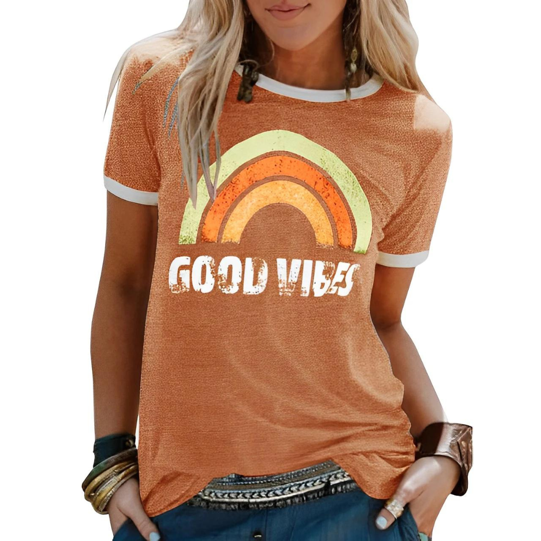 T-shirt Good Vibes retrò