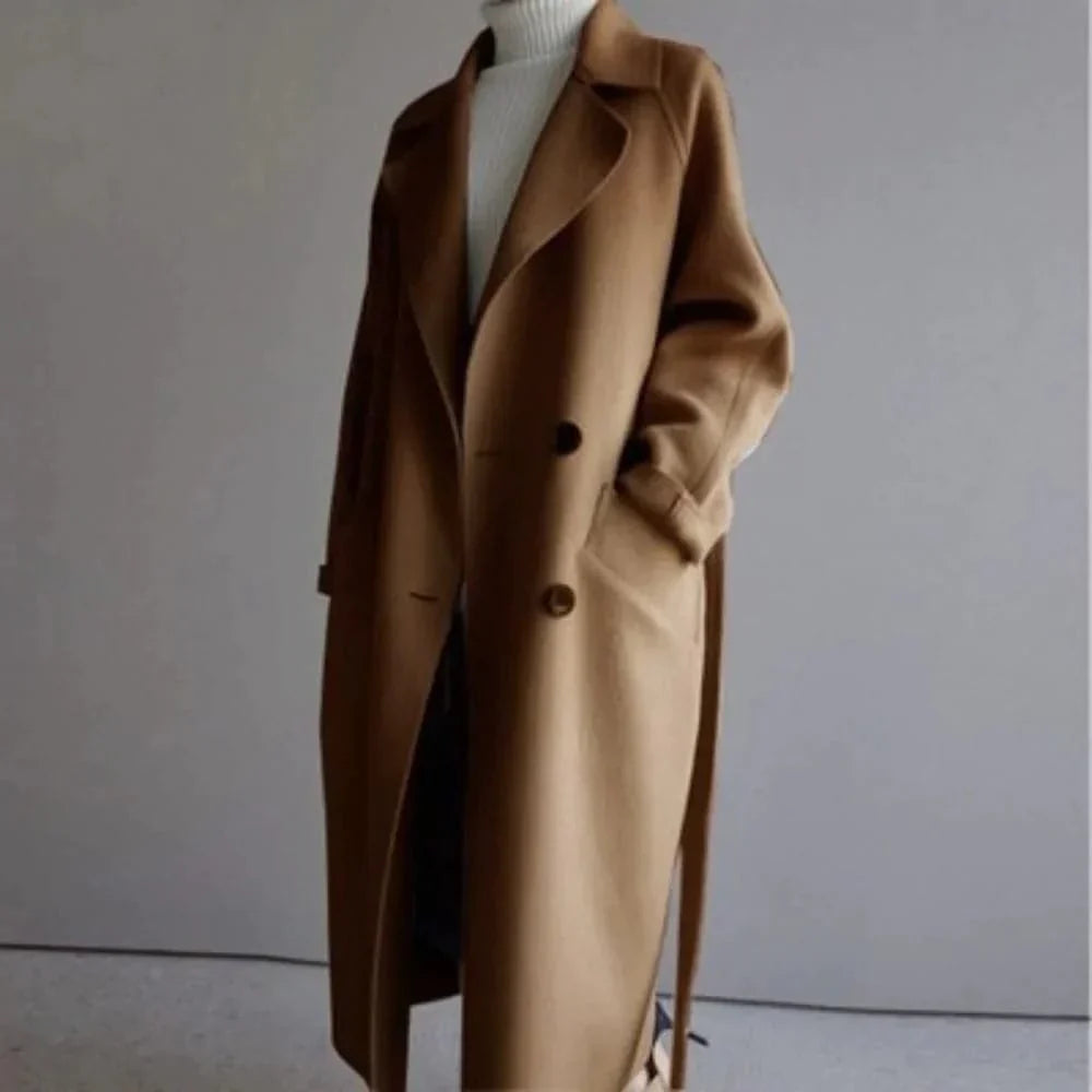 Cappotto Lungo Sartoriale | Elegante e Caldo | Stile Minimal Chic