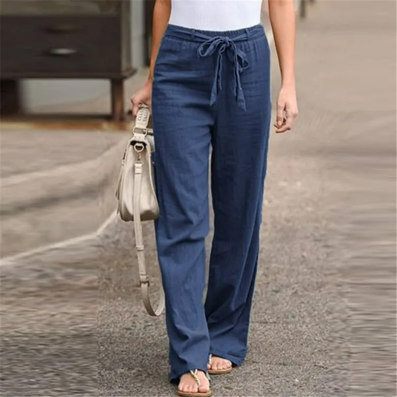 Pantaloni Leggeri Gamba Larga