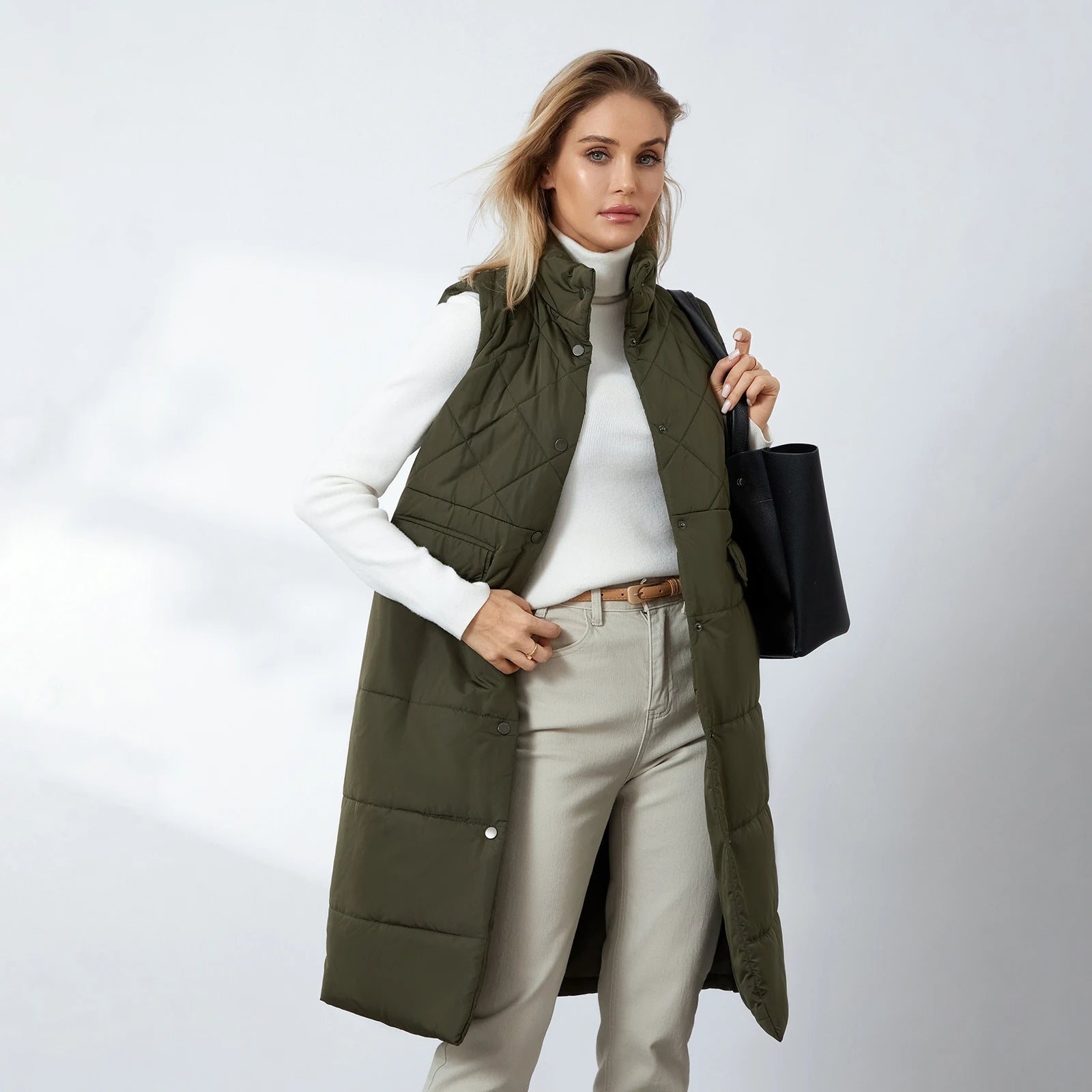 Gilet Lungo Imbottito | Stile Minimal e Comfort Chic