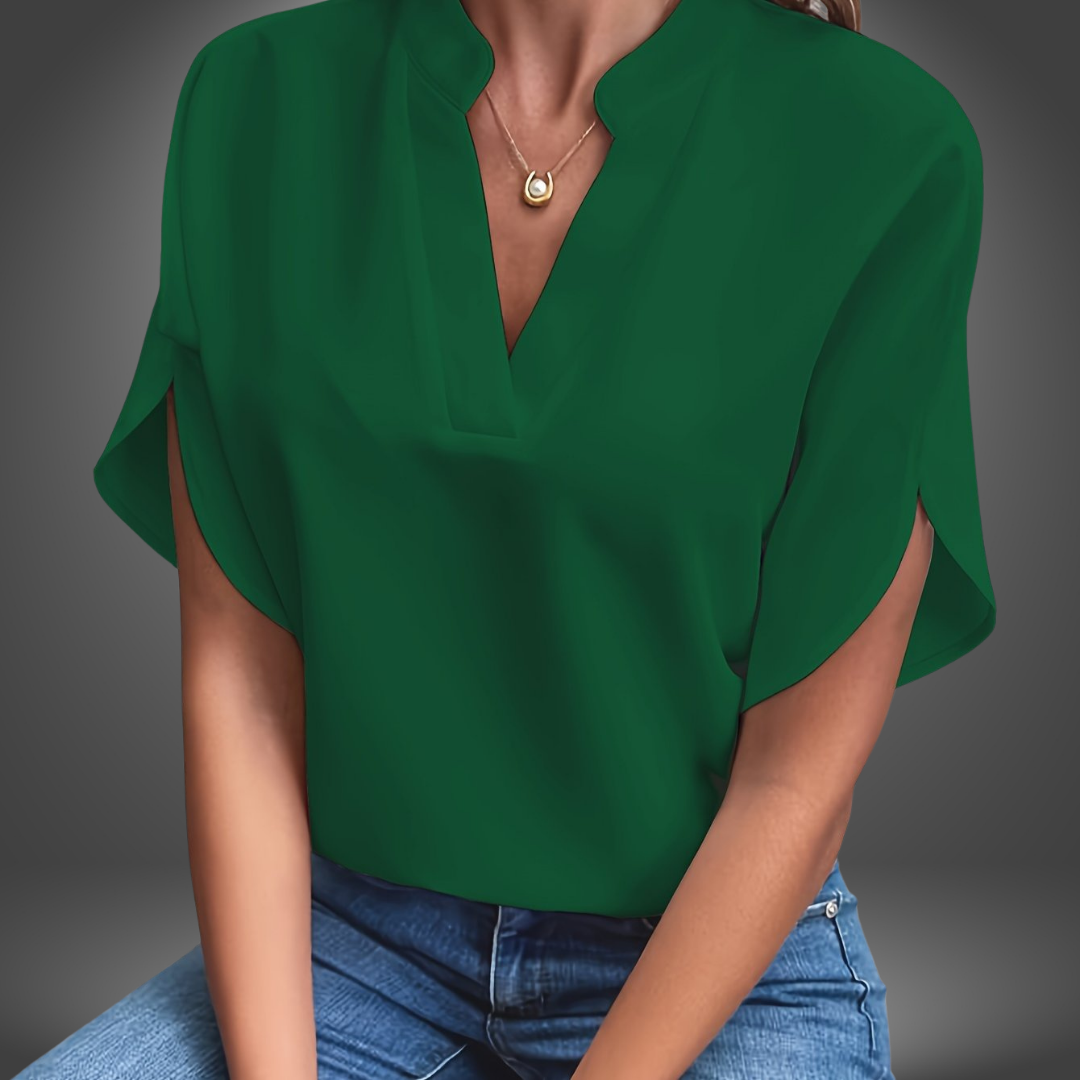 Blusa Minimal Scollo a V