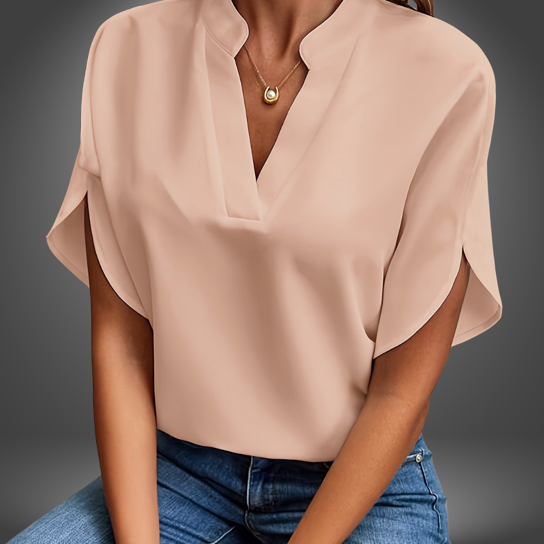 Blusa Minimal Scollo a V