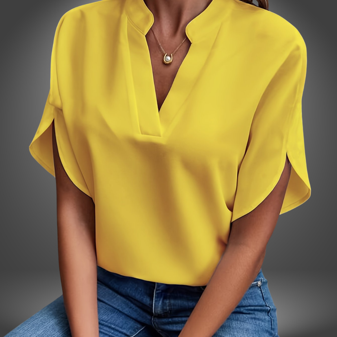 Blusa Minimal Scollo a V