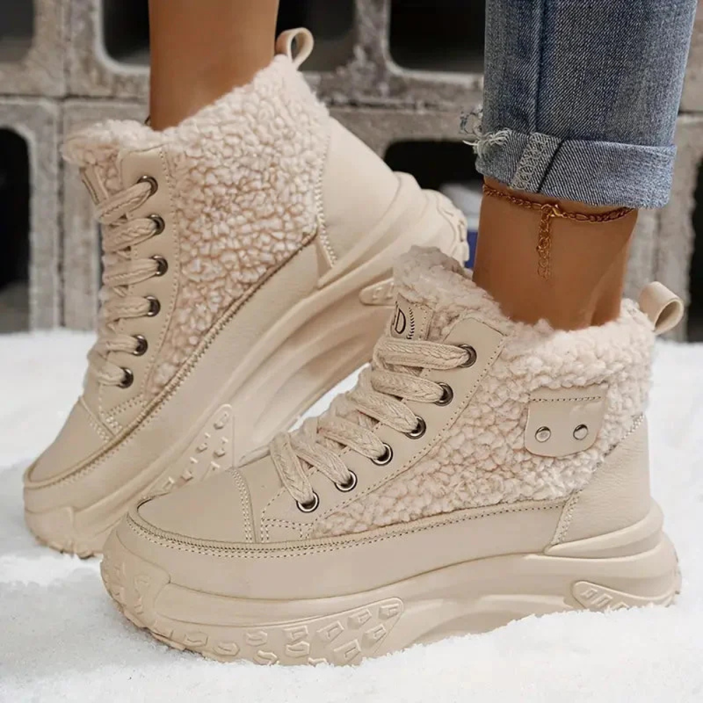 Sneakers invernali con pelliccia
