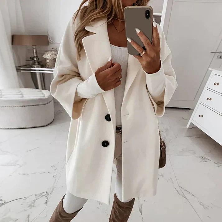 Cappotto Oversize Doppiopetto | Stile Elegante & Versatile | Perfetto per Look Chic e Sofisticati