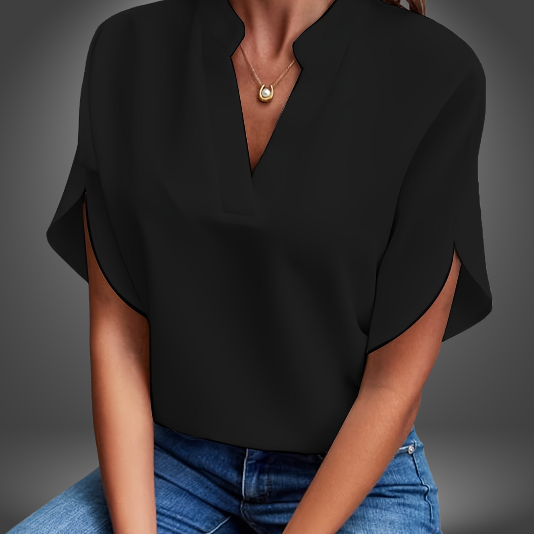 Blusa Minimal Scollo a V