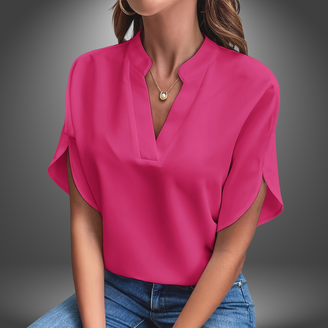 Blusa Minimal Scollo a V
