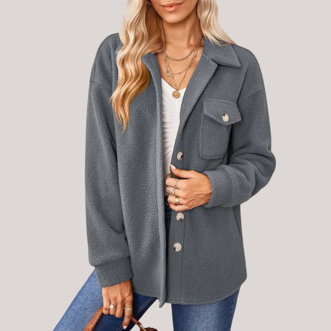 Giacca Camicia in Lana | Stile Casual-Chic | Perfetta per Look Autunnali