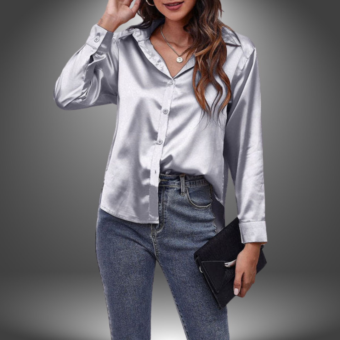 Camicia Satinata Colletto Classico