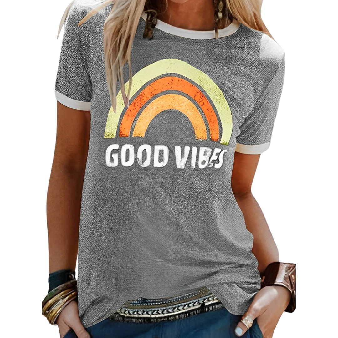 T-shirt Good Vibes retrò