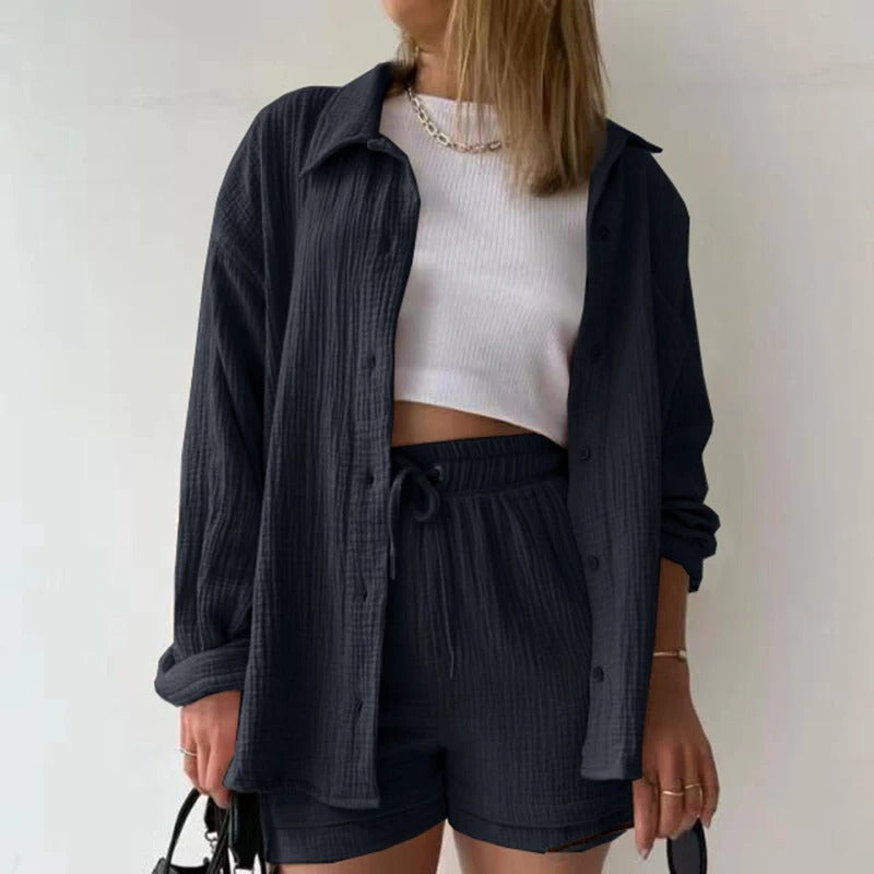 Completo Estivo Camicia e Shorts in Mussola