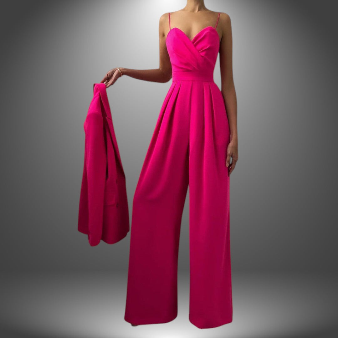 Jumpsuit Cerimonia con Scollo Cuore
