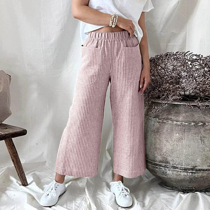 Pantaloni in Lino | Larghi e Traspiranti | Perfetti per l'Estate