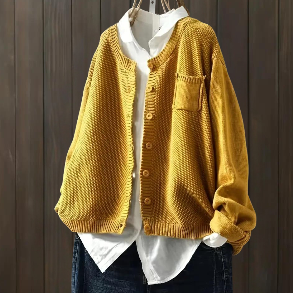 Cardigan Oversize con Bottoni | Caldo | Versatile e Comodo