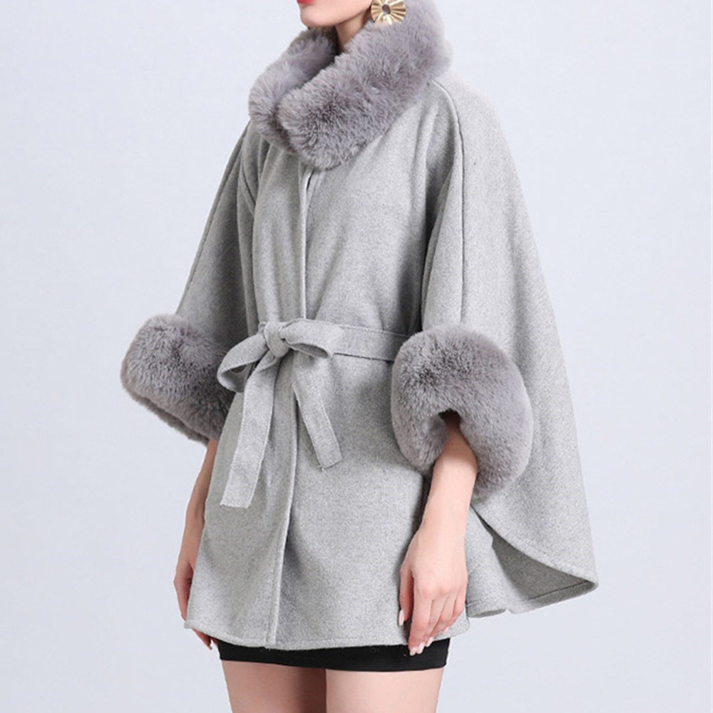 Mantella Donna | Eco-Pelliccia Morbida | Elegante e Calda
