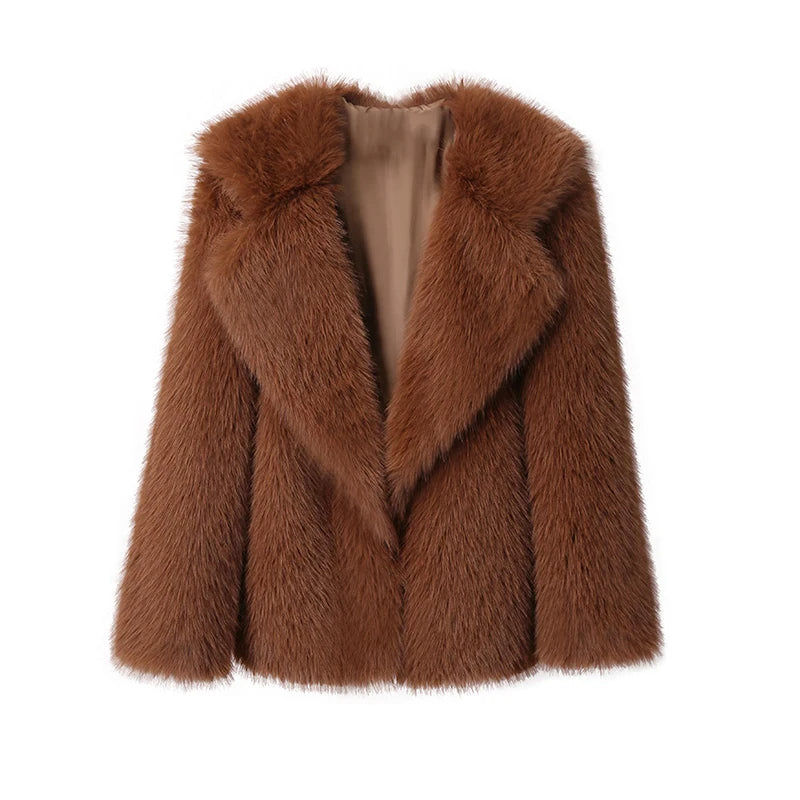 Cappotto in Pelliccia Sintetica | Eleganza Morbida | Perfetto per Look Invernali Glamour