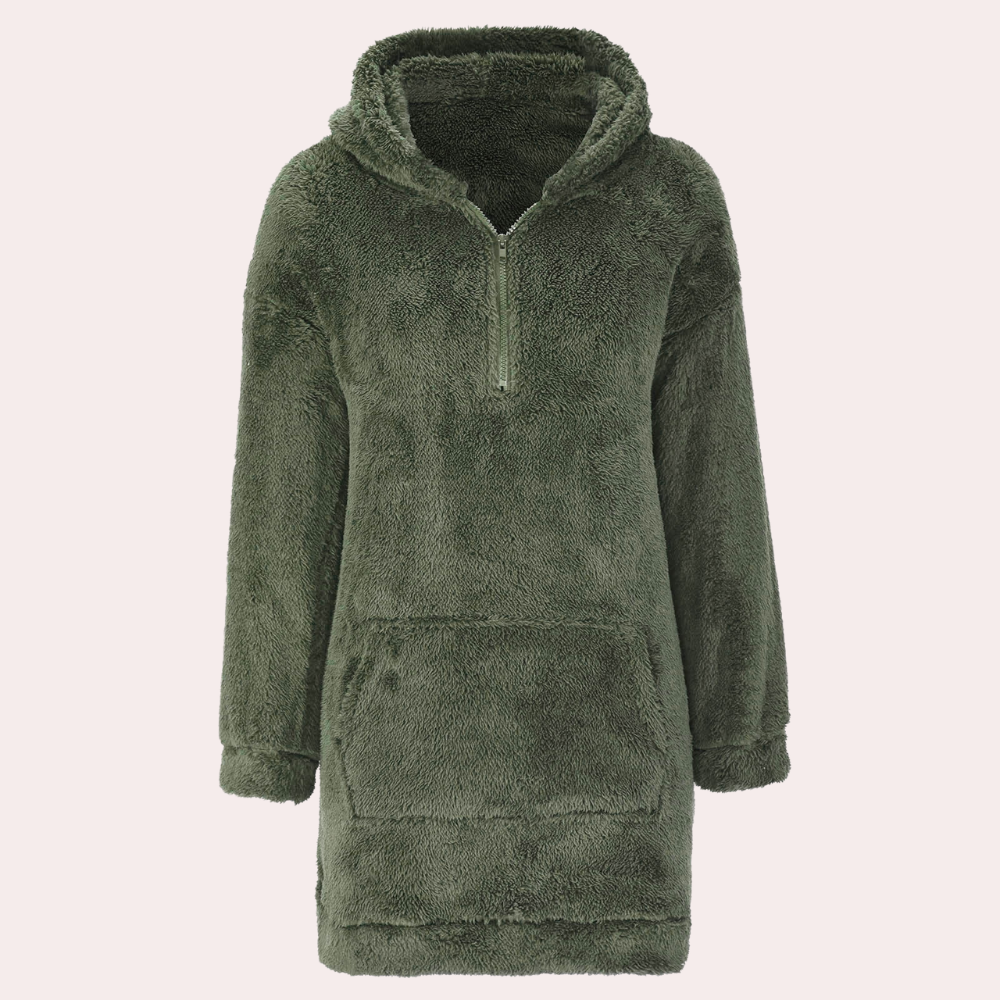 Felpa Oversize in Peluche | Con Cappuccio | Morbida e Accogliente