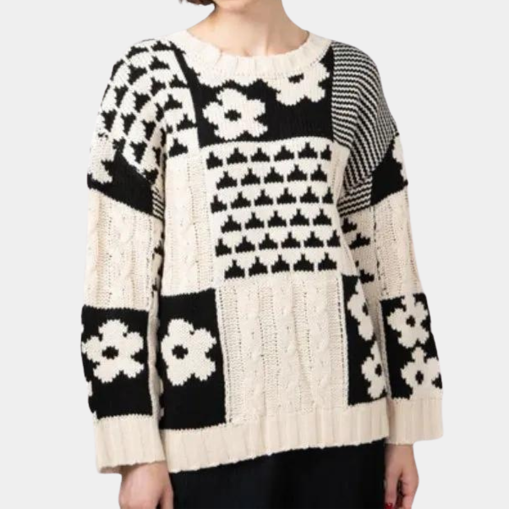 Maglione Patchwork | Stile Vintage | Morbido & Originale