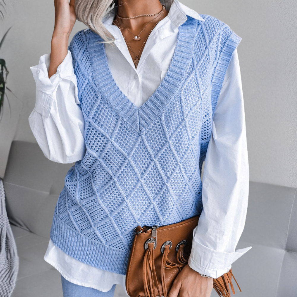 Gilet a Maglia | Senza Maniche | Elegante e Versatile