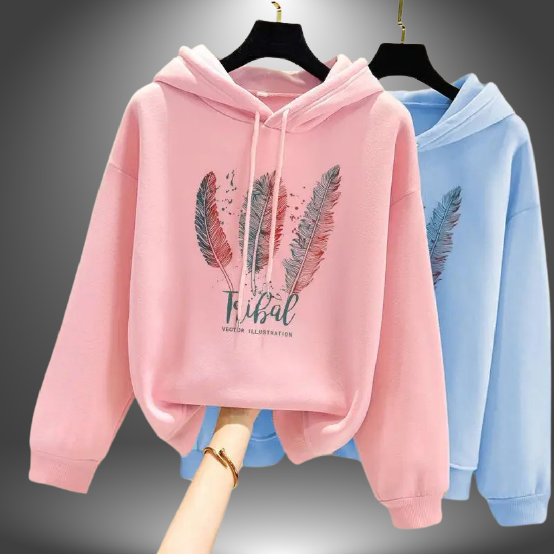 Felpa Tribal con Piume