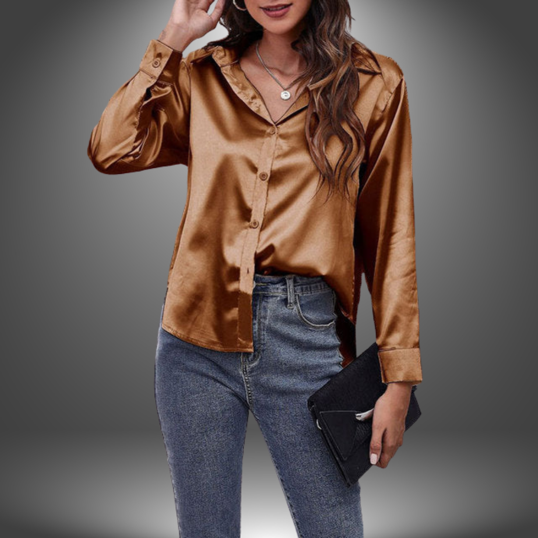 Camicia Satinata Colletto Classico