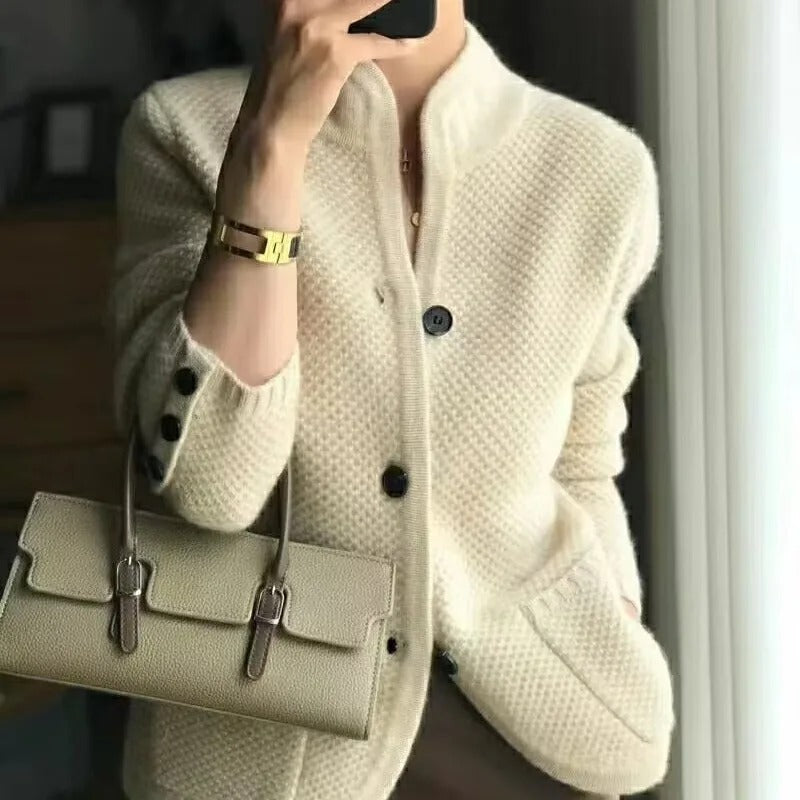 Cardigan Elegante | Maglia Lavorata | Caldo & Sofisticato