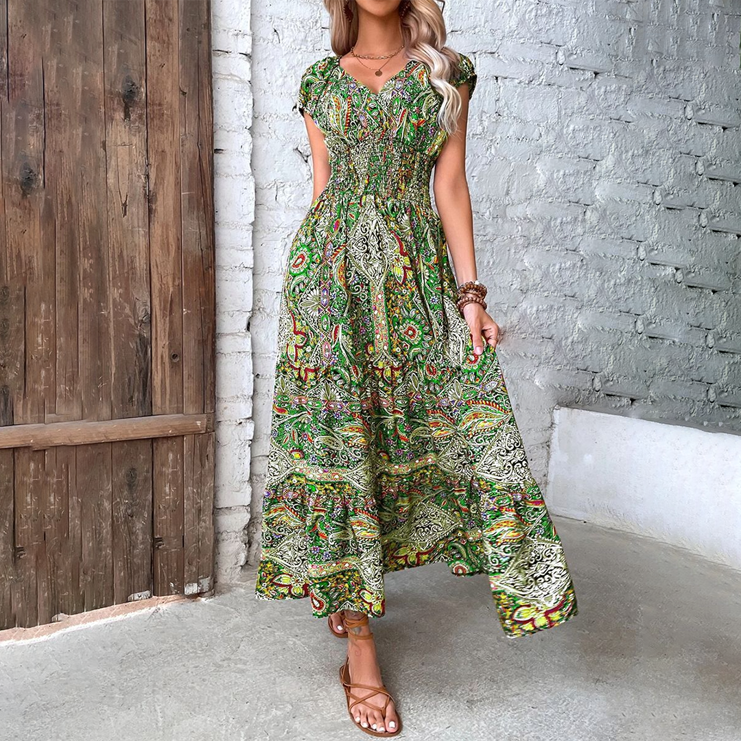 Maxi Abito Floreale Boho | Elegante & Flowy | Stile Estivo